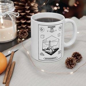 Numerology Lifepath Number 6 Harmony Coffee Mug 11oz Birthday Gift New